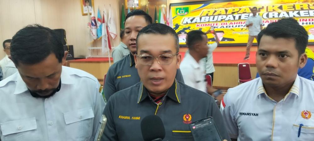 KONI Rohil Mengelar Rakerkab Tahun 2026